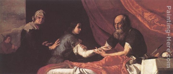 Jusepe de Ribera Jacob Receives Isaac's Blessing